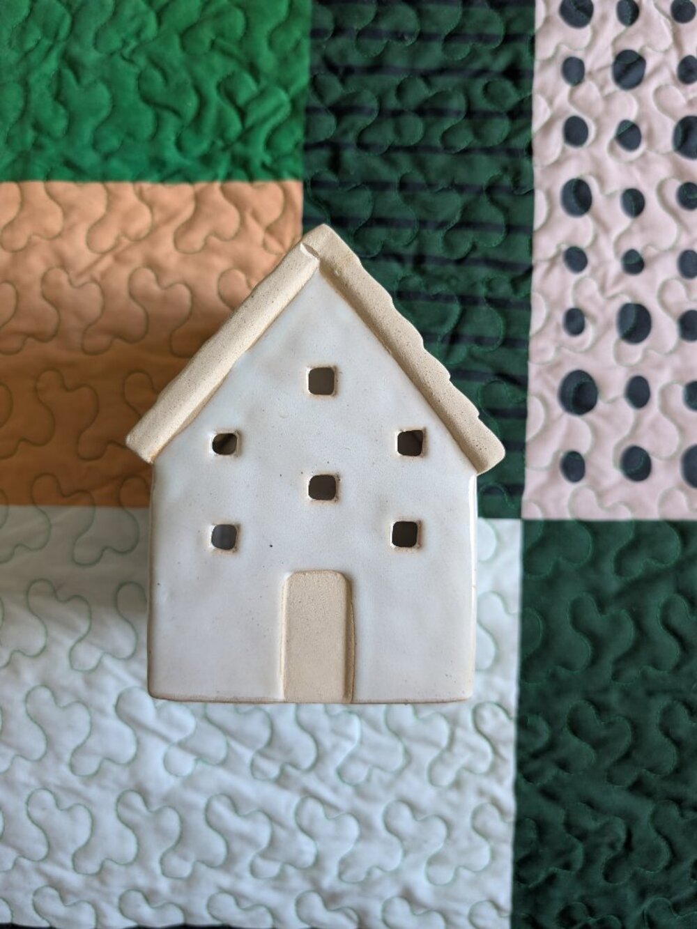 Ceramic House Canister/Tea Light Holder